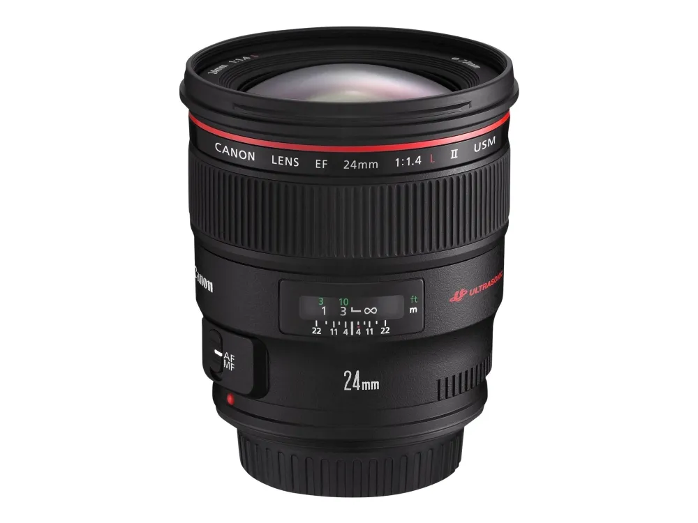 Canon EF - Vidvinkel objektiv - 24 mm - f/1.4 L II USM - Canon EF - for EOS 1000, 1D, 50, 500, 5D, 7D, Kiss F, Kiss X2, Kiss X3, Rebel T1i, Rebel XS, Rebel XSi