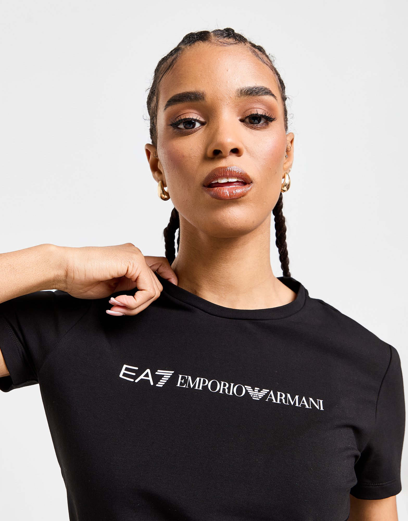 Emporio Armani EA7 T-shirt court Logo Slim Femme