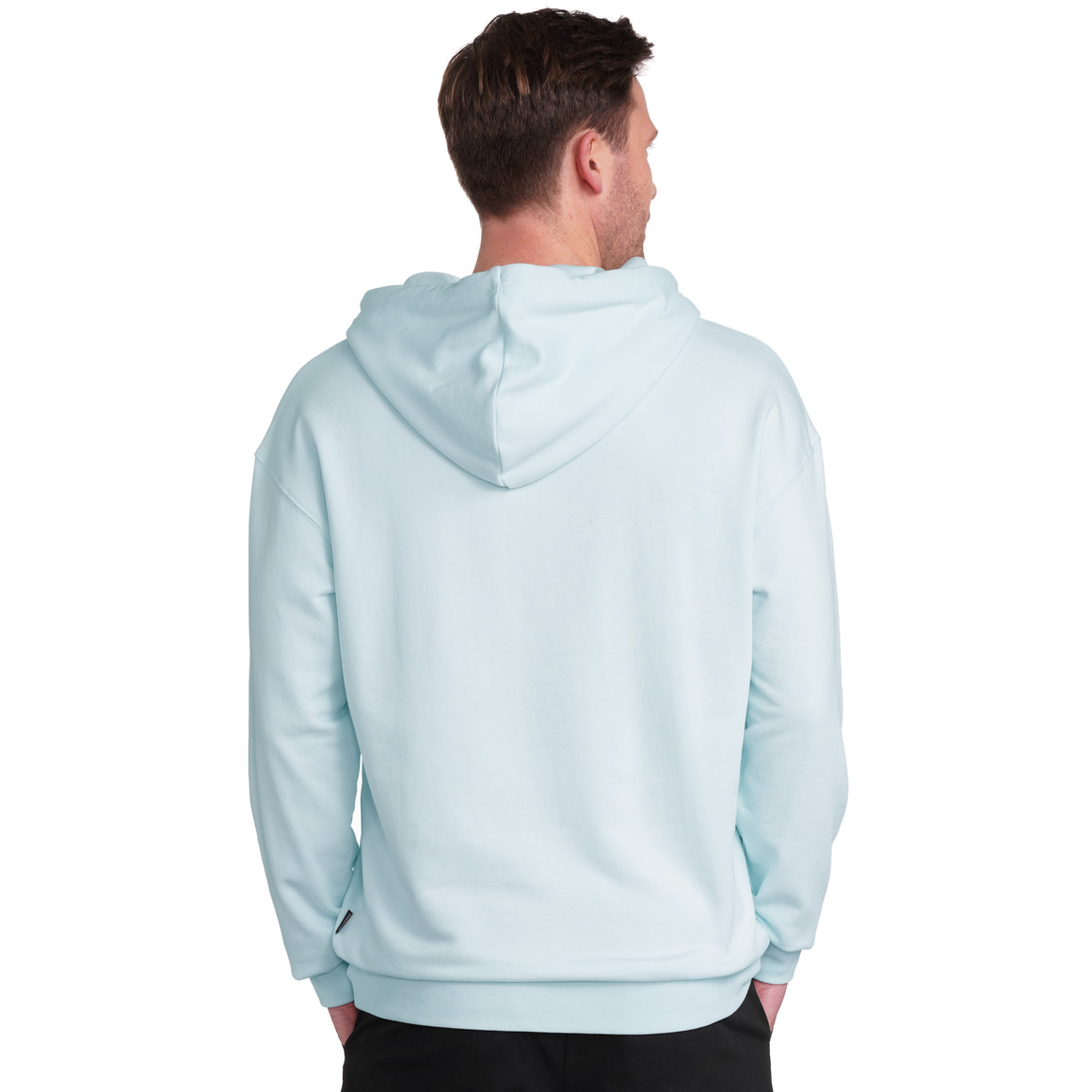 VanVaan Denim Herren Hoodie mit Kängurutasche helltürkis