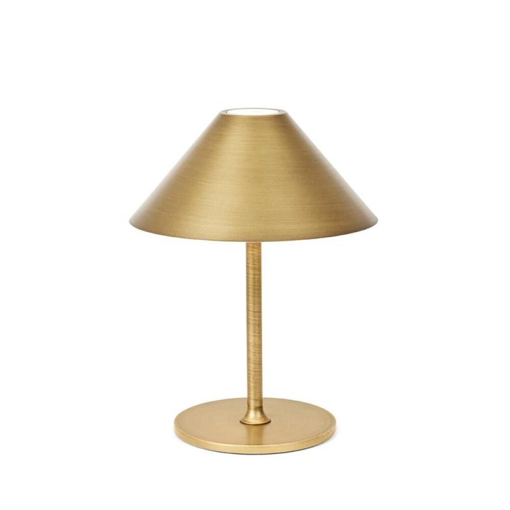 BORDLAMPE HALO DESIGN HYGGE BATTERI Ø15 ANTIKK MESSING