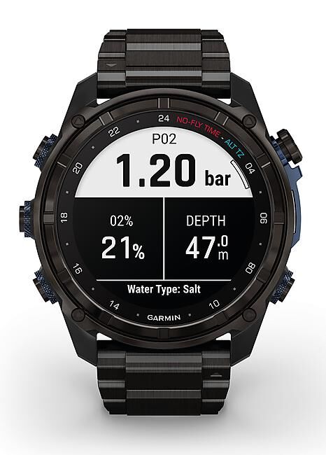 GARMIN - ORDINATEUR DE PLONGEE DESCENT MK3i BRACELET TITANE