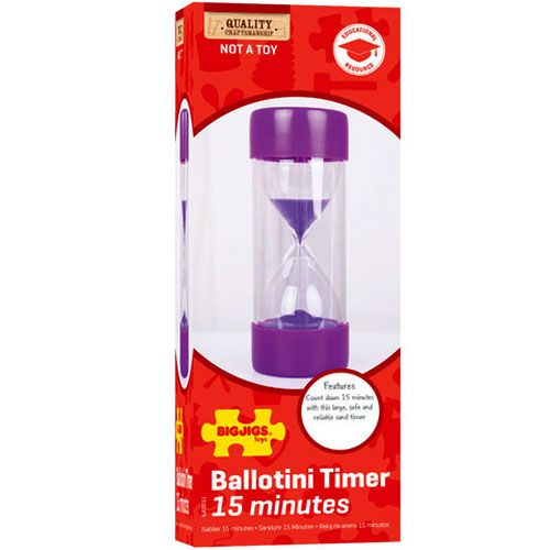 Bigjigs ballotini zandloper 15 minuten