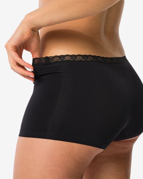 boxer femme sans coutures noir