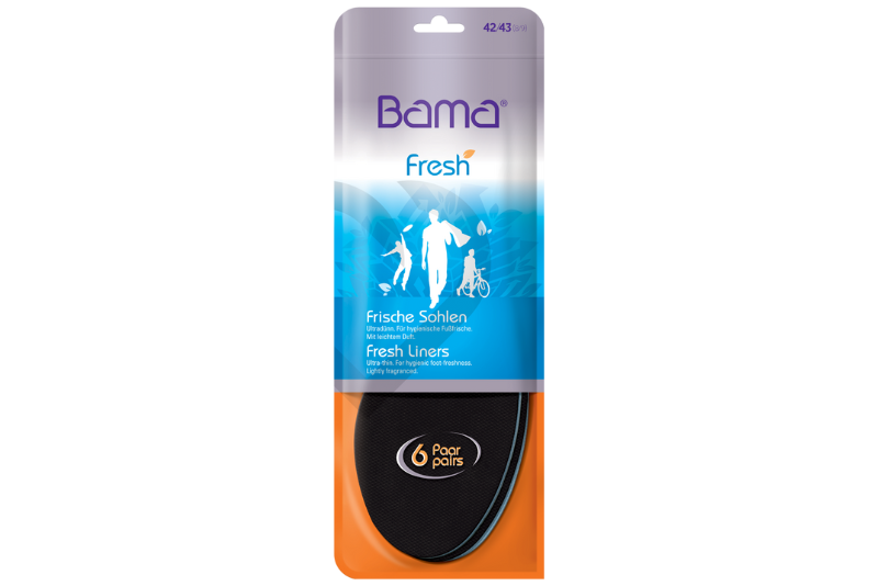BAMA FRESH LINERS 6 PAIRS ULTRATYNDE SÅLER
