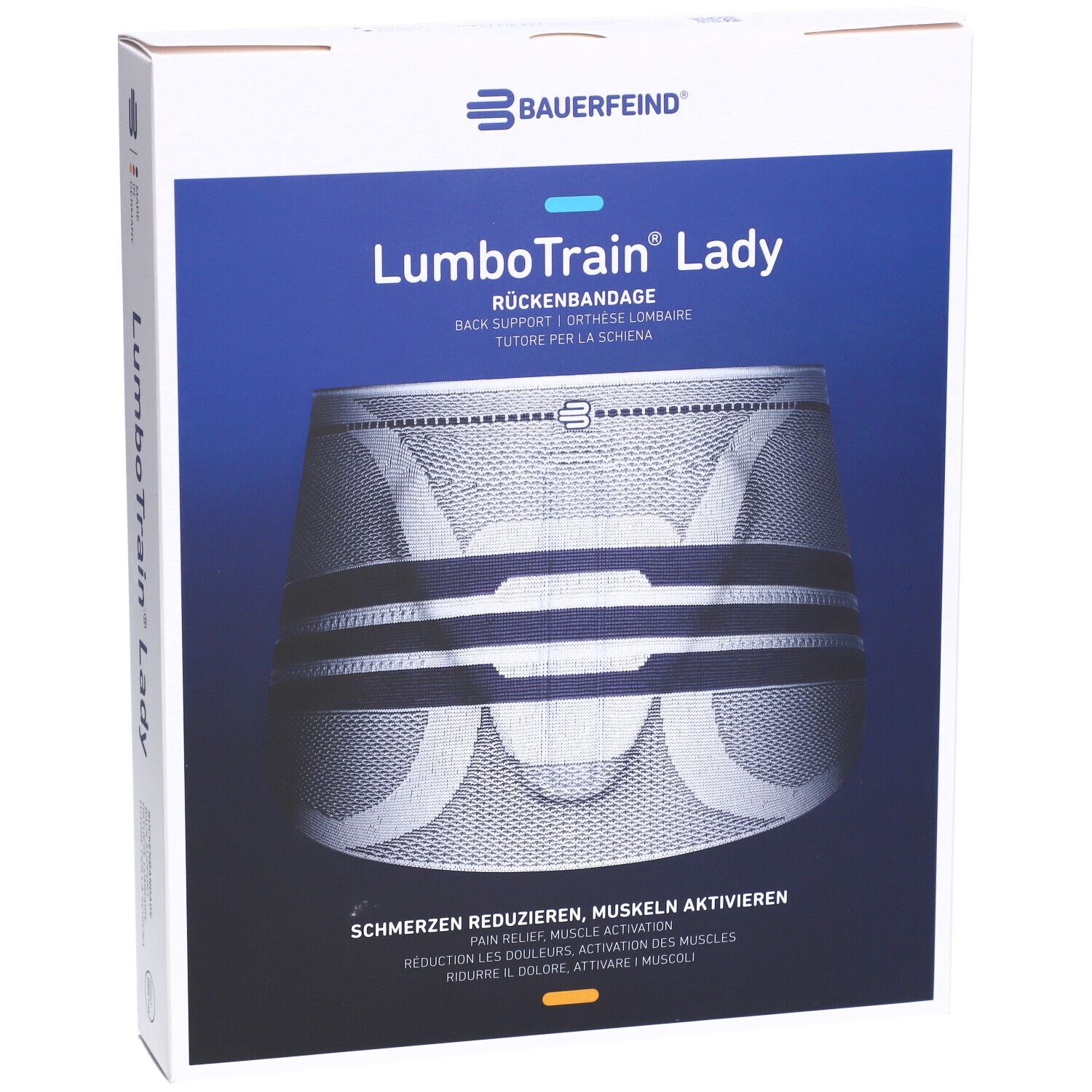 LUMBOTRAIN Lady Aktivbandage Größe 4 Titanium