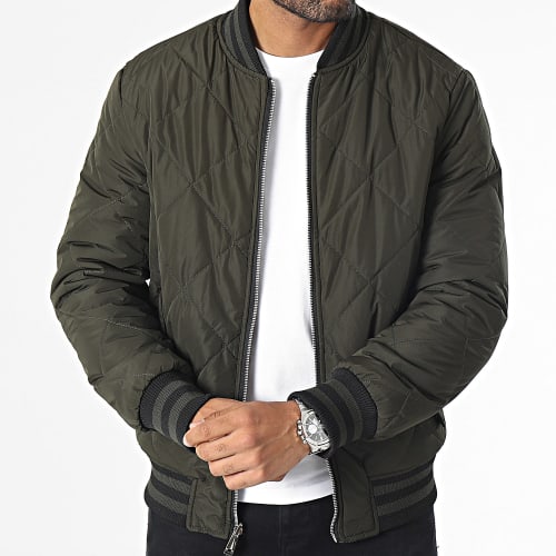 Veste Bomber Vert Kaki Réversible