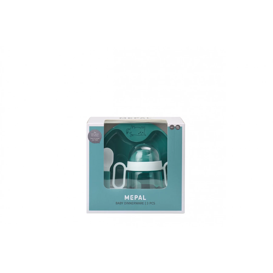 MEPAL Babygeschirrset mio 3-teilig - Deep Turquoise