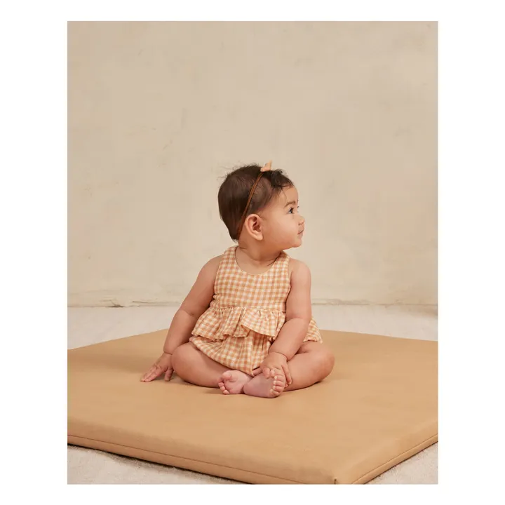 Quincy Mae Barboteuse Penny Vichy | Abricot