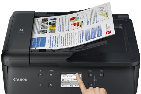 Canon PIXMA TR7650 - Multifunktionsprinter - farve - blækprinter - A4 (210 x 297 mm), Legal (216 x 356 mm) (original) - A4/Legal (medie) - op til 15 ipm (udskriver) - 200 ark - 33.6 Kbps - Wi-Fi(n), USB 2.0