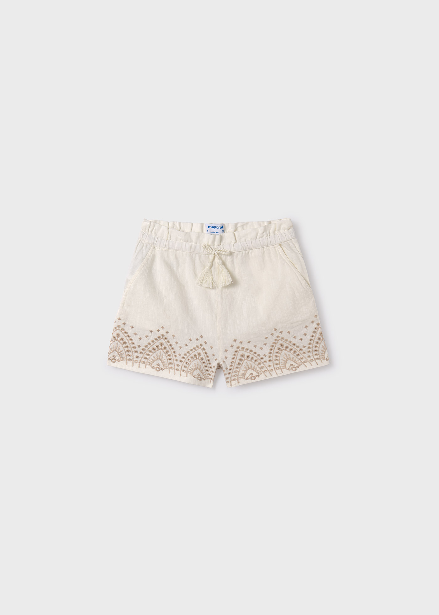 shorts bordados para meninas