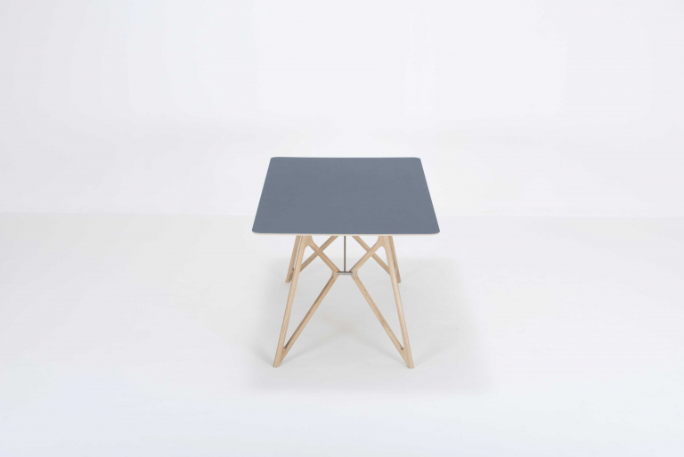 Gazzda Tink Tafel linoleum 160x90 whitewash Dark Olive