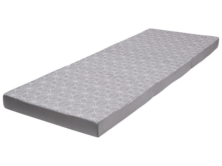 Logeermatras 190 x 65 cm grijs