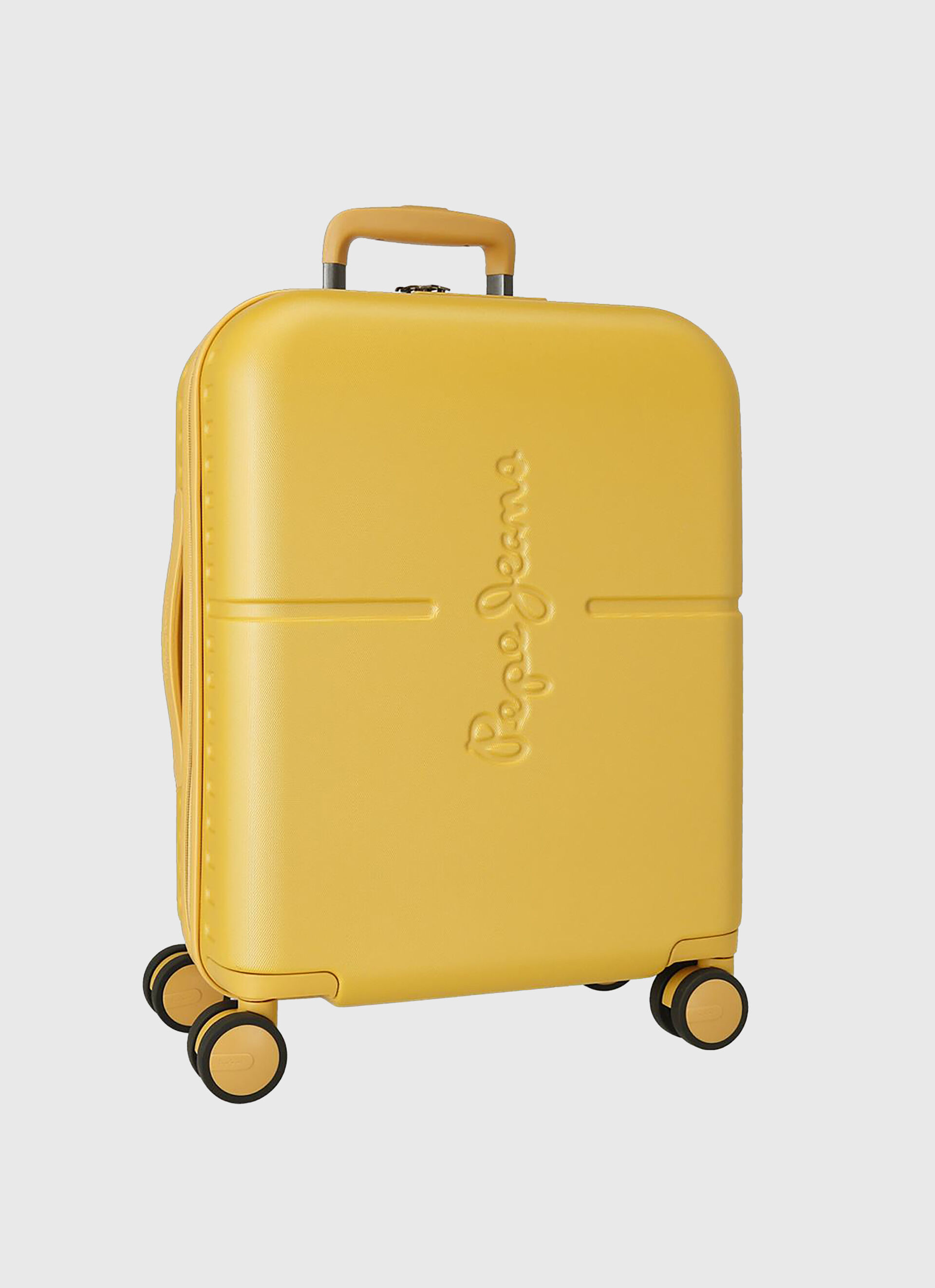 Mala de viagem de 55 cm em ABS - amarelo ocre, tamanho único