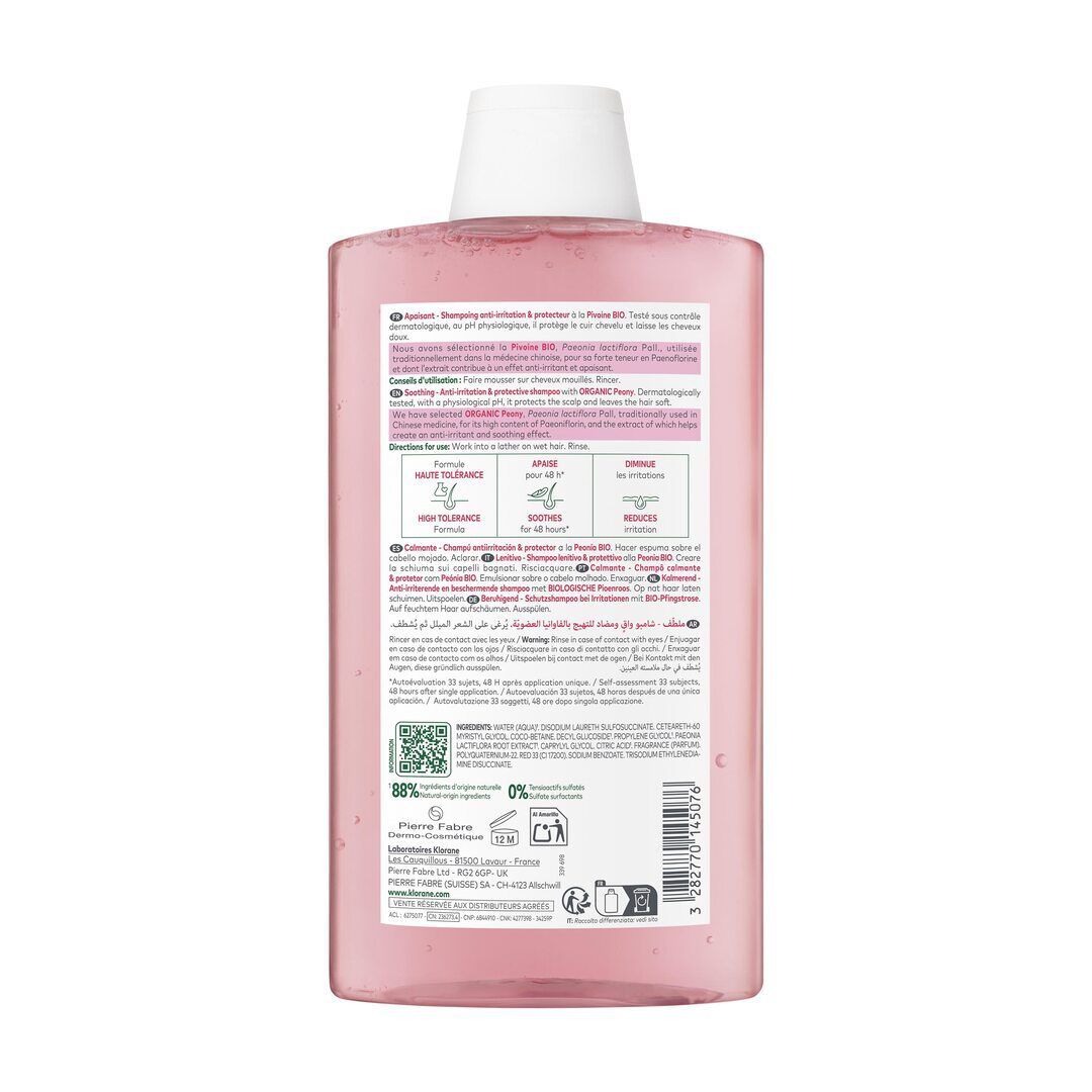 KLORANE  Champô Peónia - 400ml