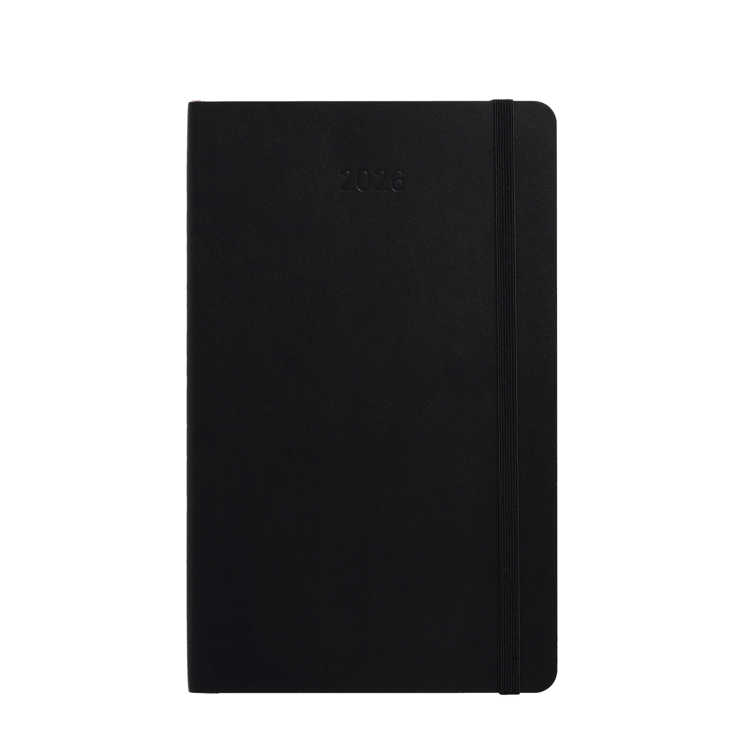 (1W/1S) 13x21cm Soft Cover Weekly Geschäftsagenda Zeitplanungssystem Wochenkalender 2026 (8056999274726) - Schwarz