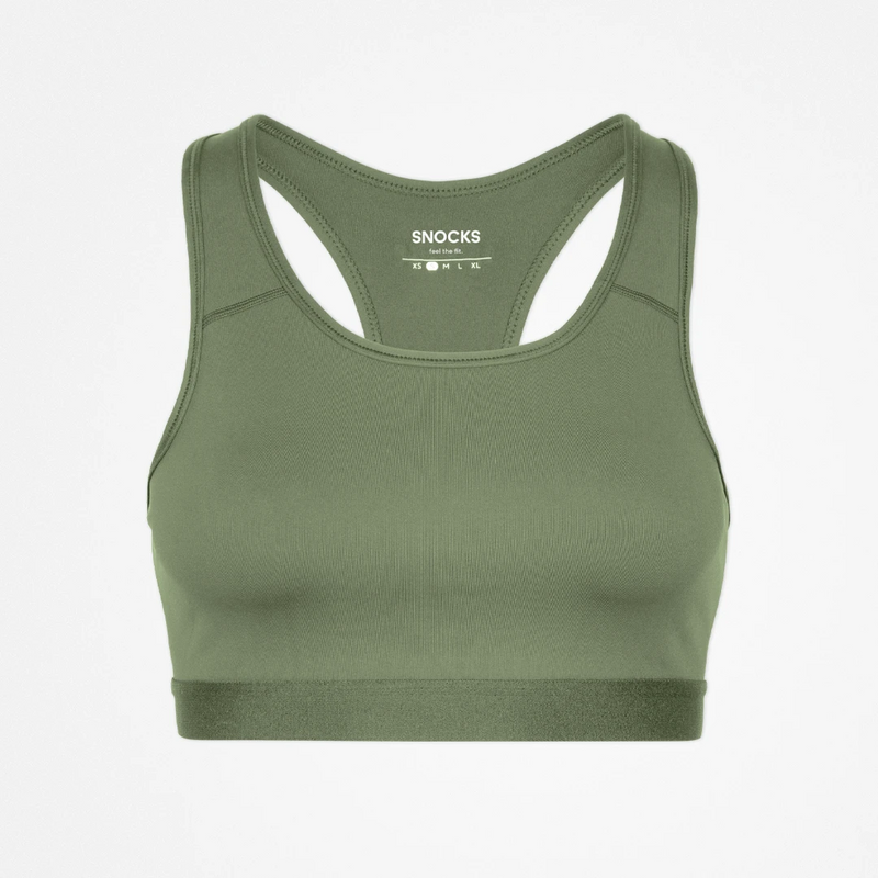 Sport-BH aus recyceltem Polyester Hellgrün