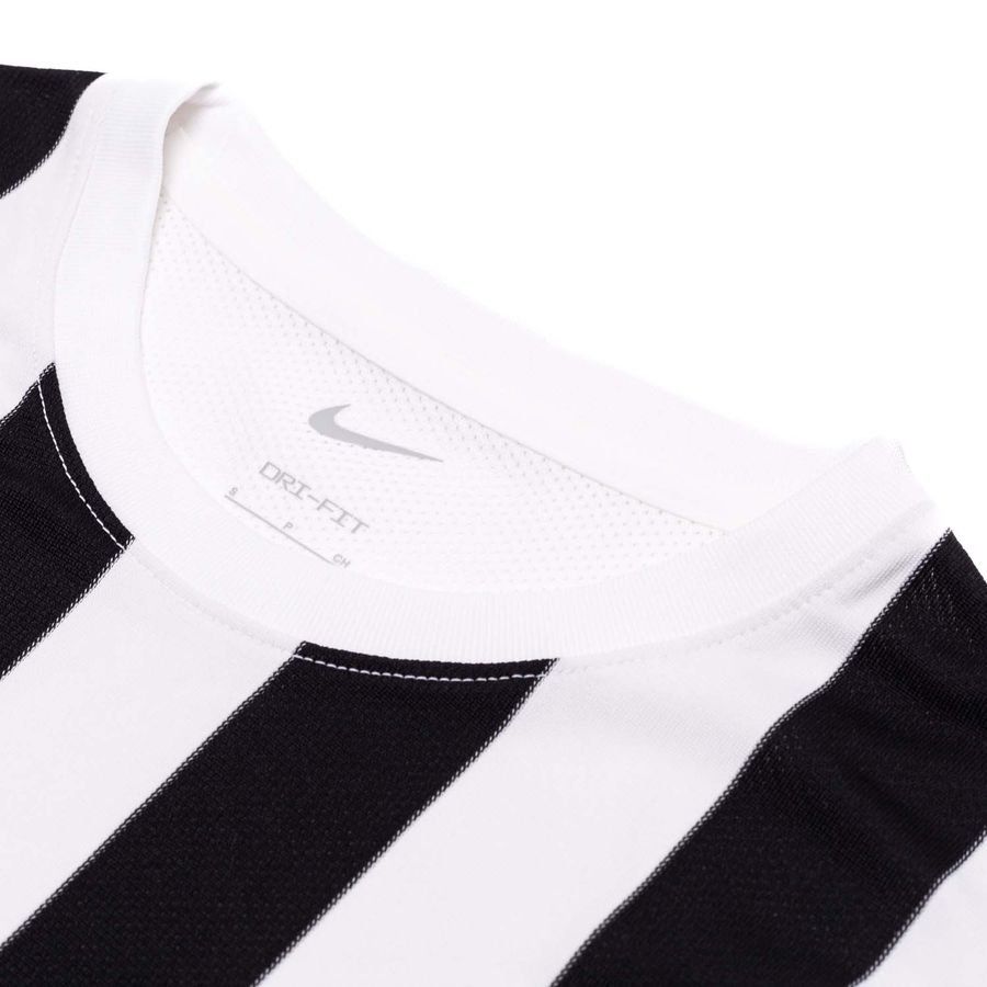 Nike Maillot Dri-FIT Striped Division IV - Blanc/Noir Femme