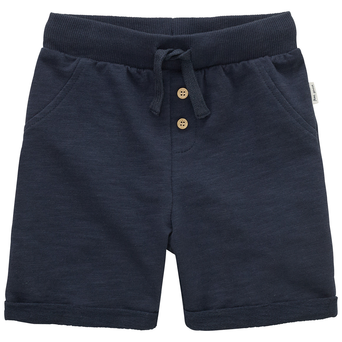 Topomini Baby Joggingshorts mit Flammgarn dunkelblau