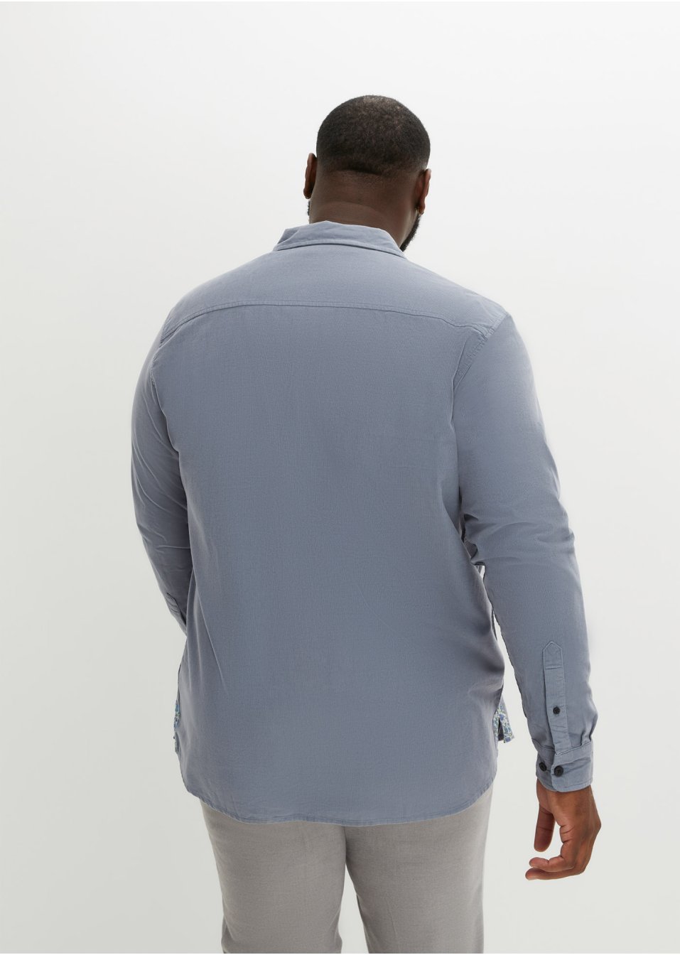 Chemise manches longues en velours côtelé fin