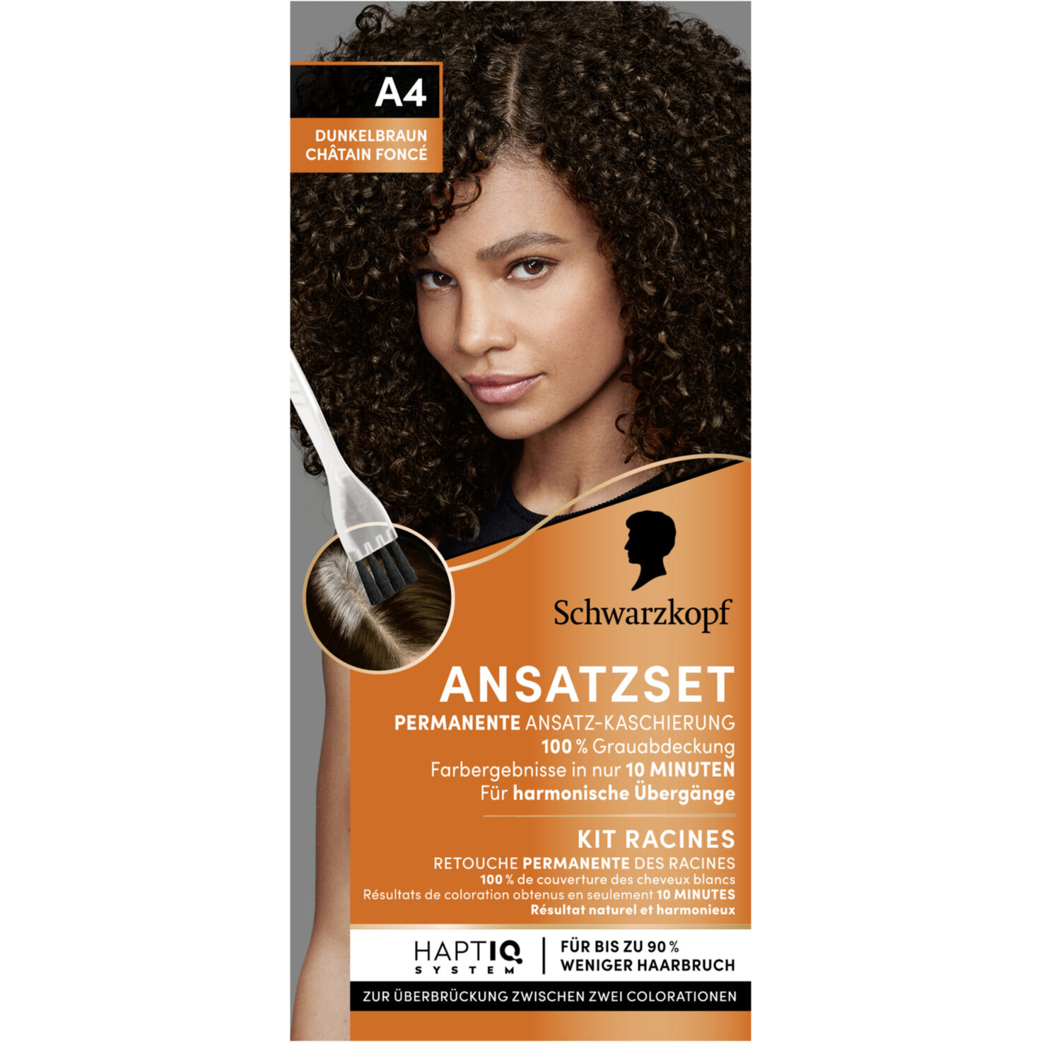 Schwarzkopf Ansatzset Ansatz-Kaschierung A4 Dunkelbraun
