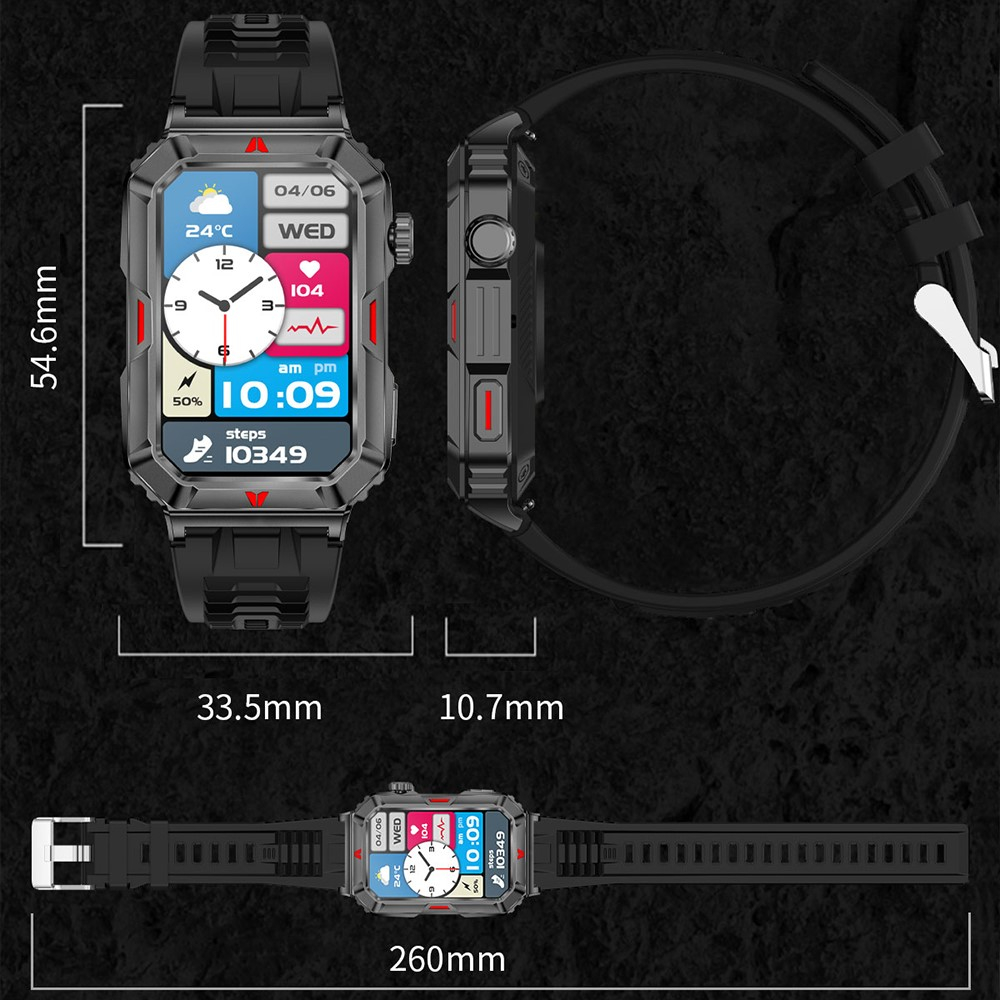 Fitness Tracker Bluetooth Smart Watch mit 1.57