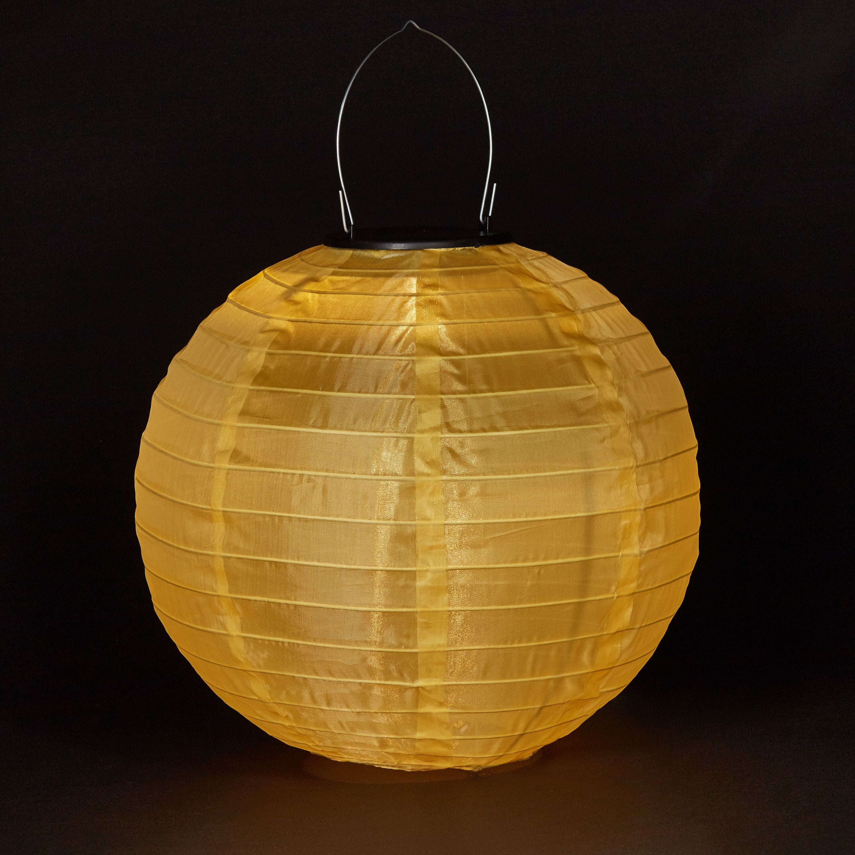 LILLY Solar Lampion - Gelb / D: 35.0 cm