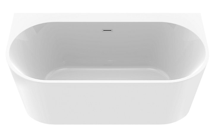 Baignoire îlot adossée blanche 170 x 87 cm Ondina Allibert