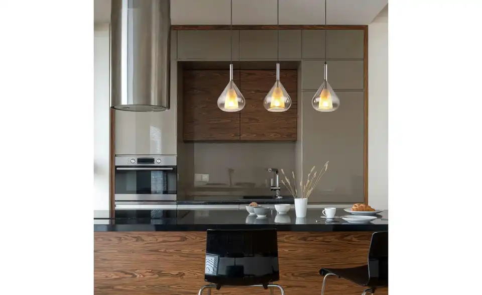 Pendelleuchte 140 cm 3-flammig 90 cm