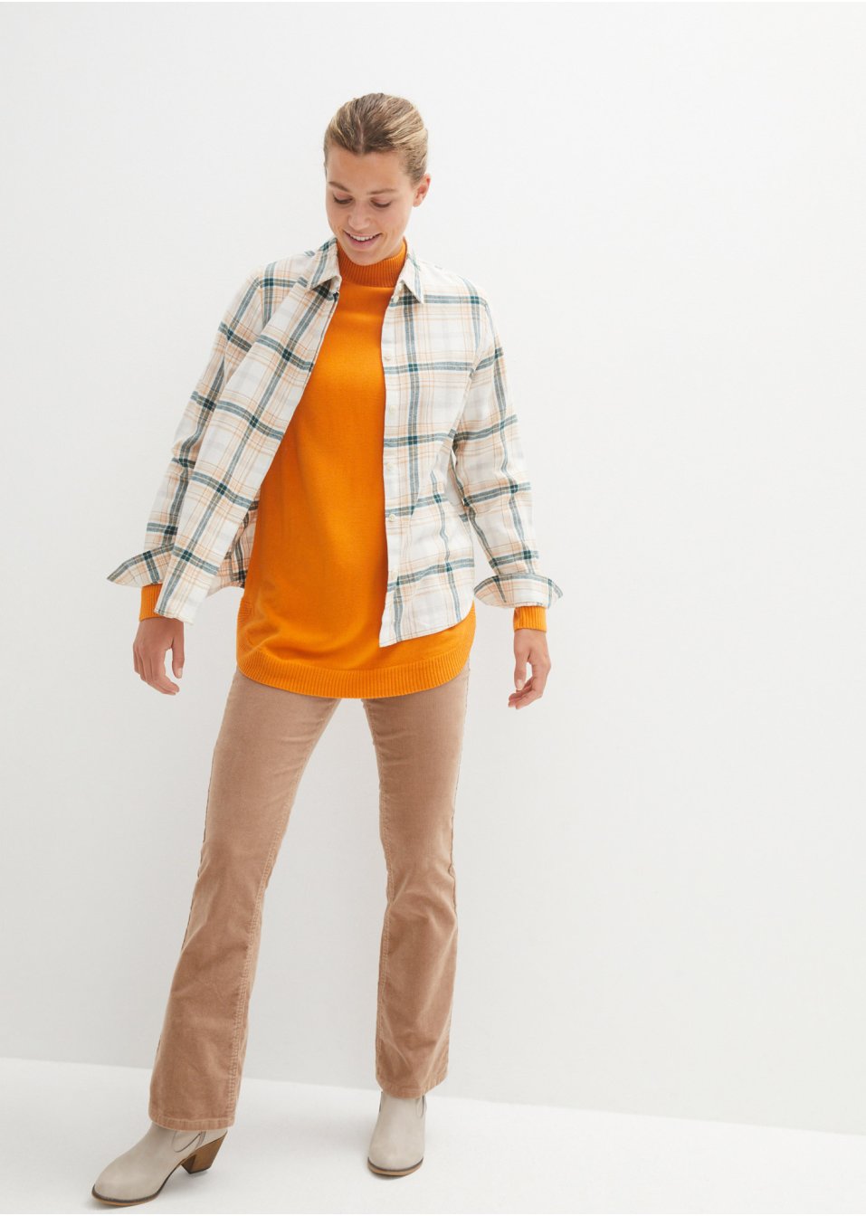 Pull en fine maille à col haut