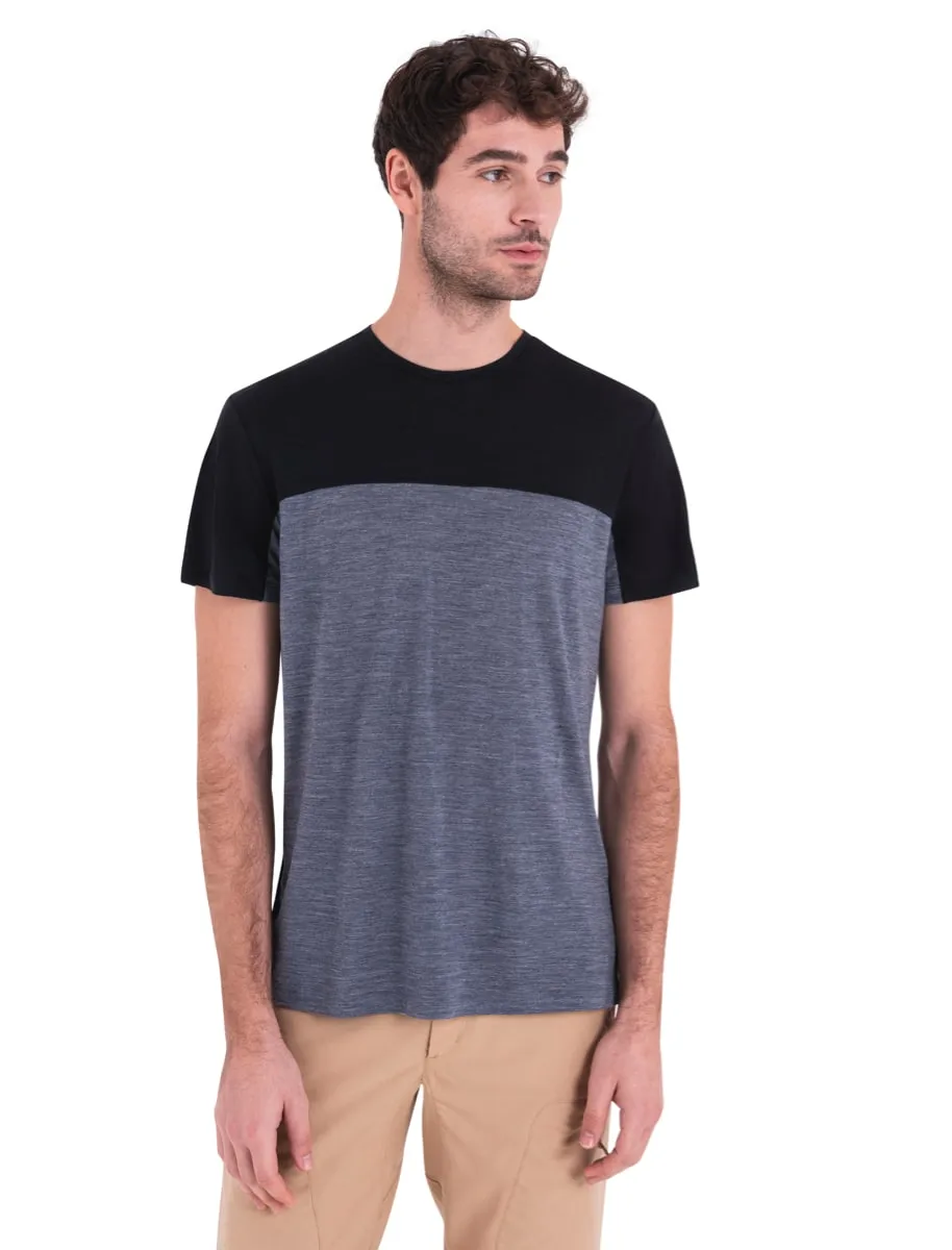 Icebreaker Men Merino 125 Cool-Lite™ Sphere Iii Ss Tee Colour Block Graphite Hthr/Black/Cb