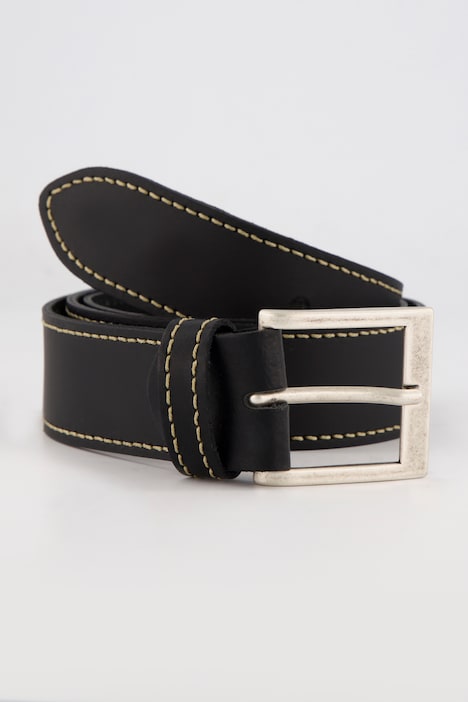Leder-Gürtel, PullUp-Leder, Metall-Schließe, 4 cm breit, bis Gr. 170cm