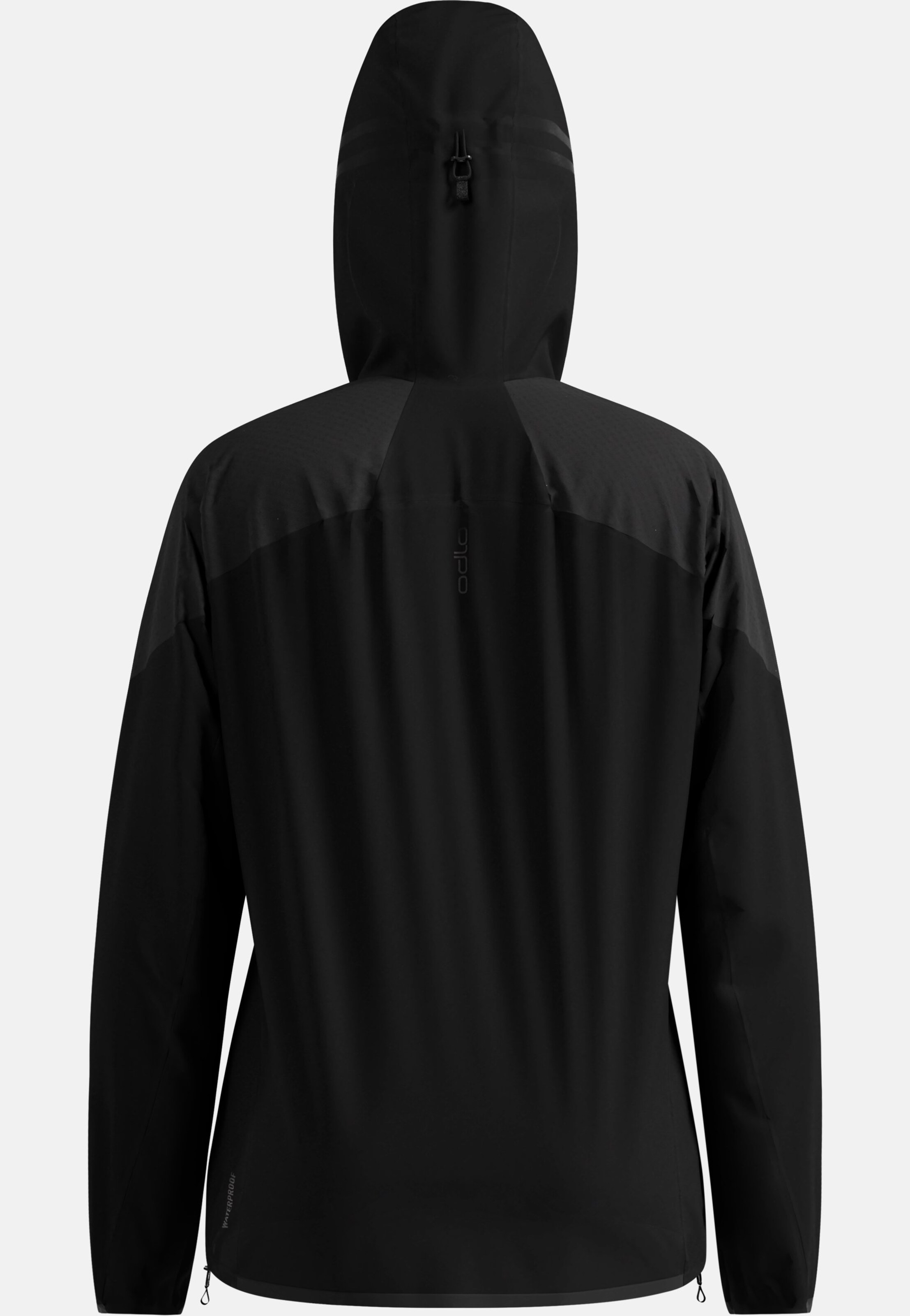 Isolierte und wasserdichte Dual Dry Performance Knit Laufjacke in black