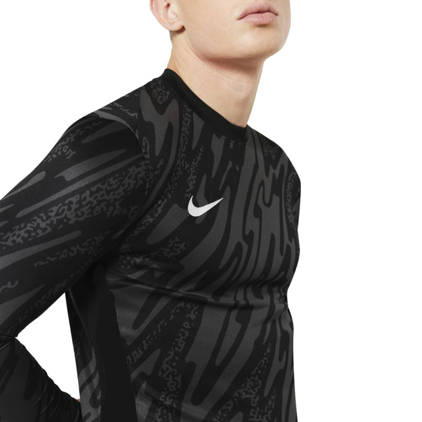 Nike Gardien V Keepersshirt Lange Mouwen Zwart Donkergrijs Wit