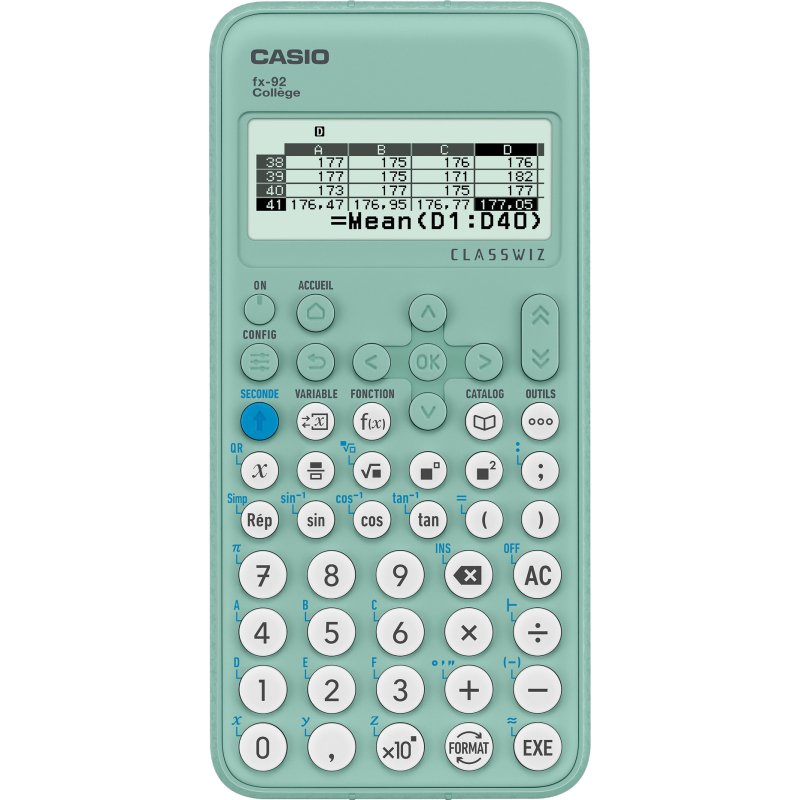 Calculatrice spéciale collège Casio FX92 Classwiz