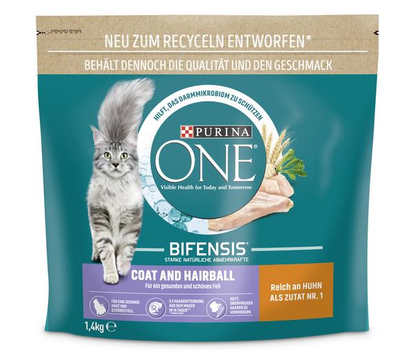 PURINA ONE® Trockenfutter für Katzen Coat &