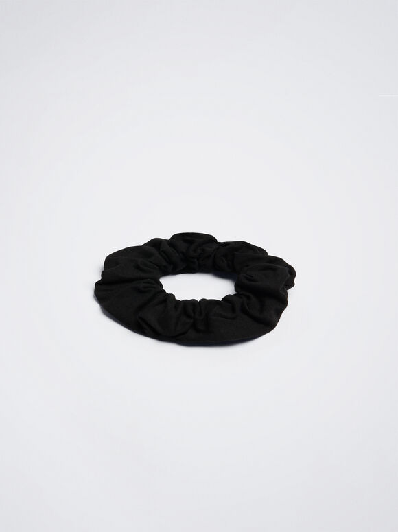 Elástico de cabelo franzido - Preto