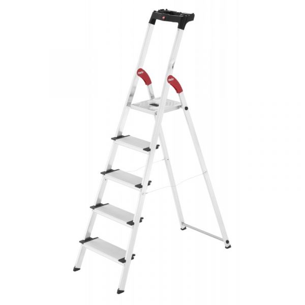 Hailo Escada de Tijera de Aluminio com Peldaño Ancho Xxl Easyclix Ge Nº de Degraus 4