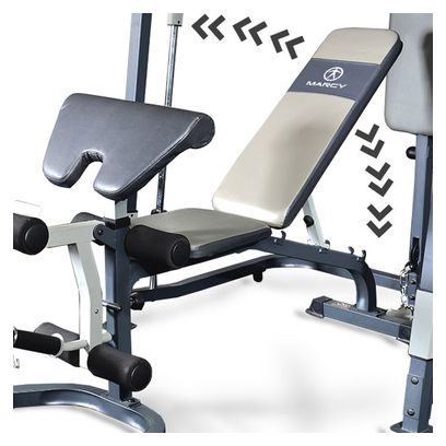 Machine Smith et banc MP3100 - Marcy - supporte 135kg - disques de 25 et 50mm