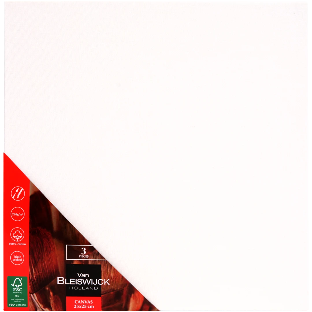 Van Bleiswijck schilderspanelen 25 x 25 cm | 3 stuks