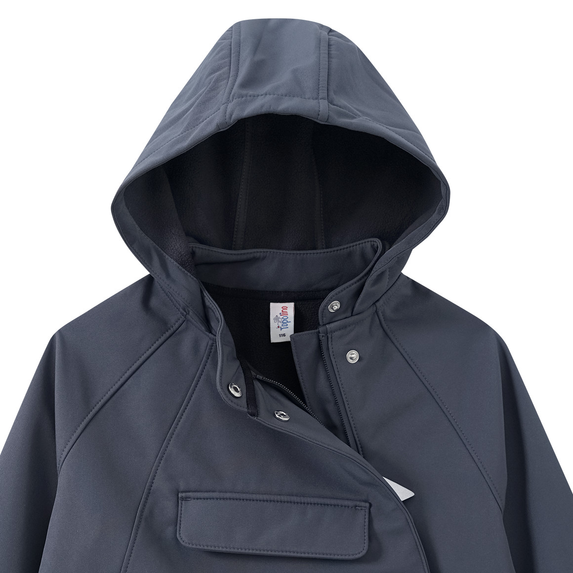 Topolino Kinder Softshelljacke mit Kapuze dunkelblau