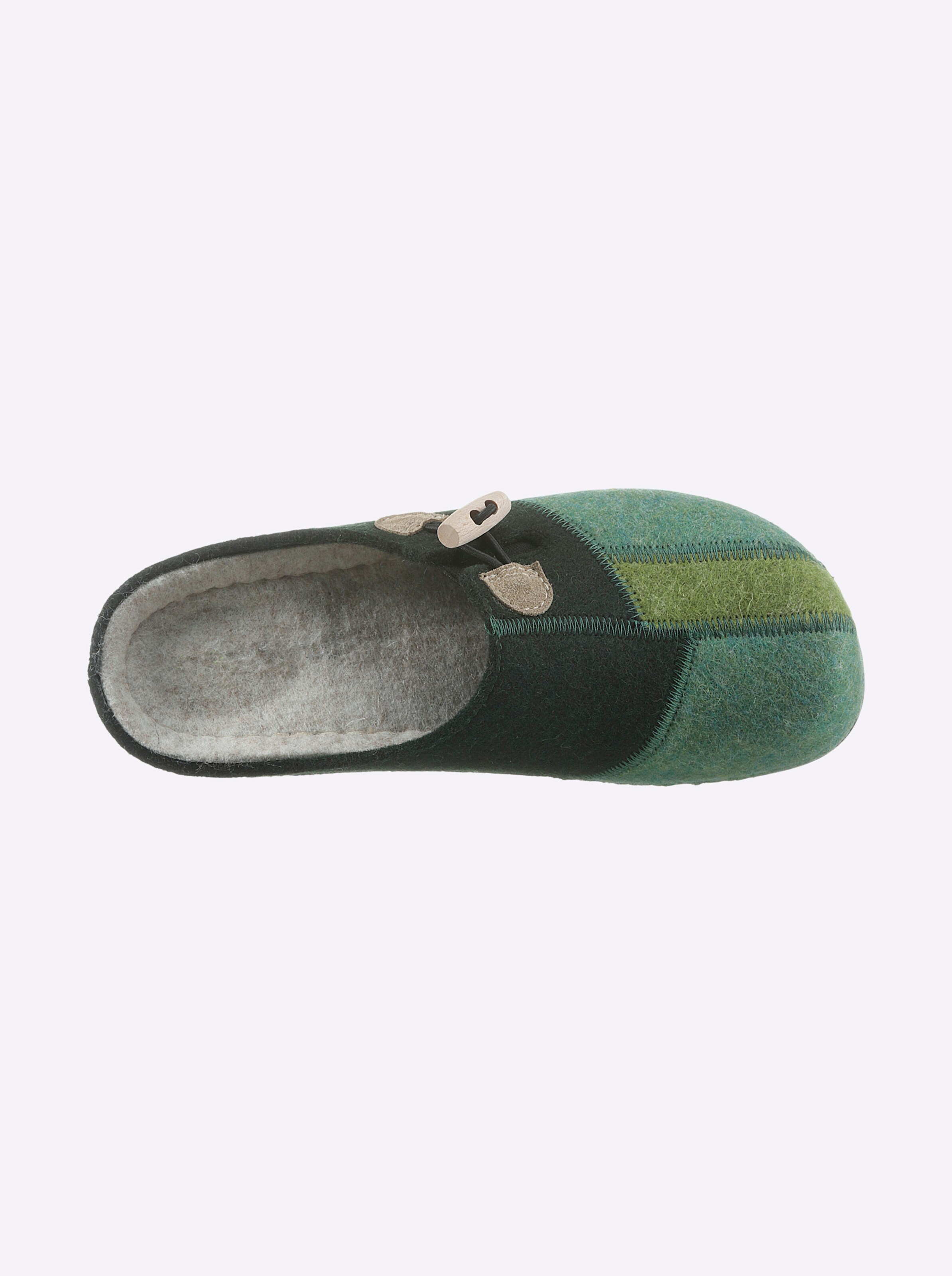Dr. Feet Pantoffel in grün