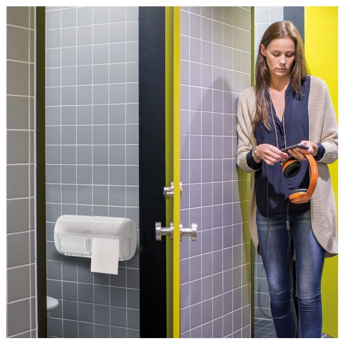 Tork 110777 toiletpapier zacht traditioneel Toiletpapier 2-laags T4 Premium wit 54 rollen (110777)