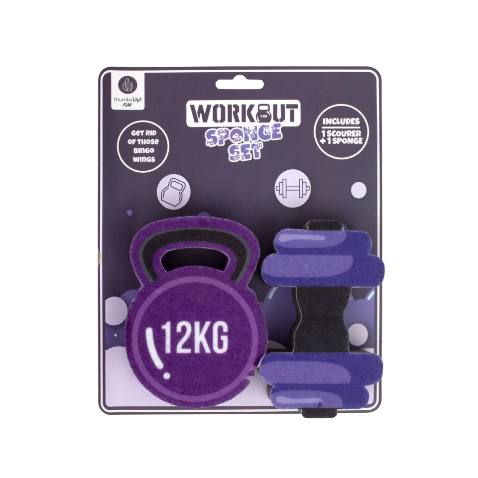 Wash 'n' Workout Sponges Set of 2, with Scourer
