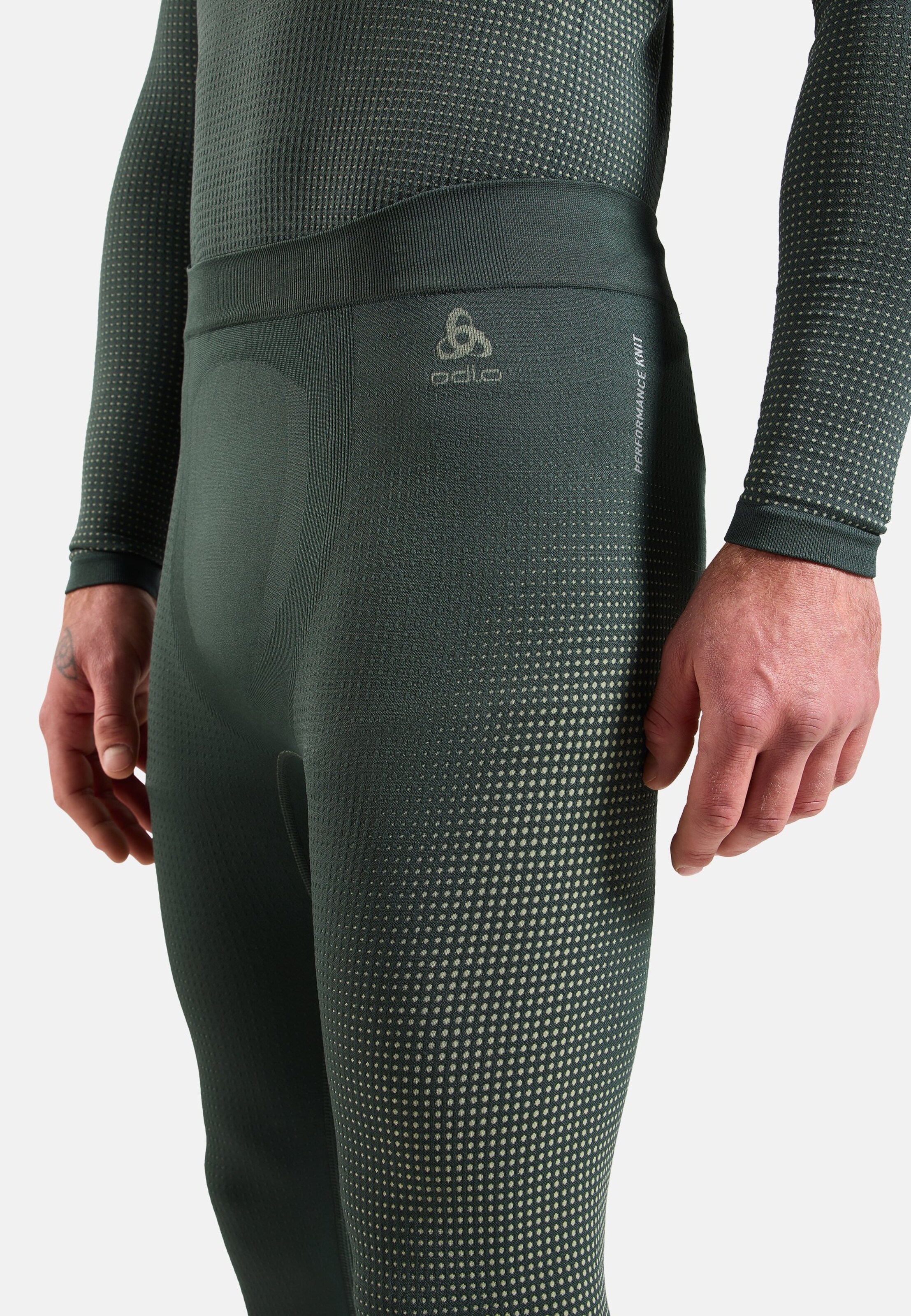 Performance Warm Base Layer Tights in urban chic