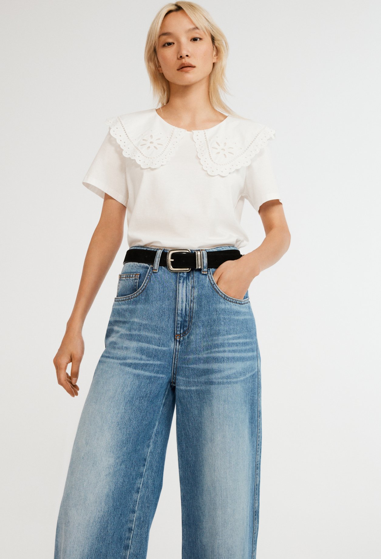 T-shirt &agrave; col