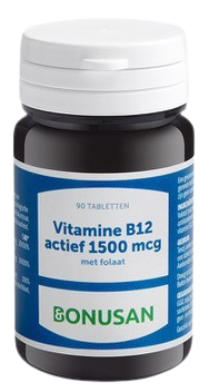 Bonusan Vitamine B12 actief 1500 mcg 180 tabletten