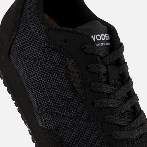 Woden Signe Sneakers zwart Textiel