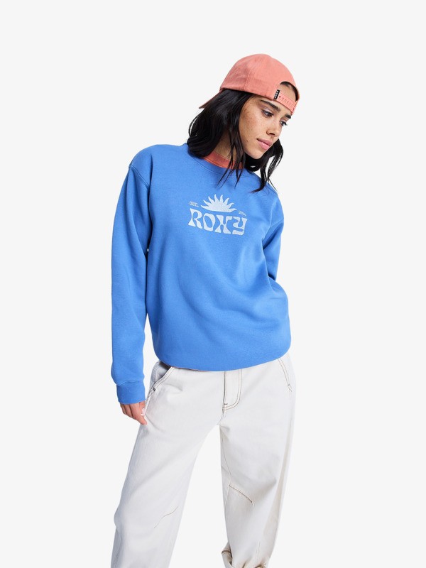 Surf Stoked Brushed Vint Sweat Bleu Femme