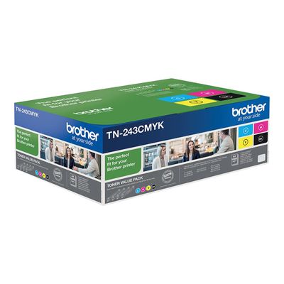 Brother TN243 - pack de 4 - noir, cyan, magenta, jaune - cartouche laser d'origine