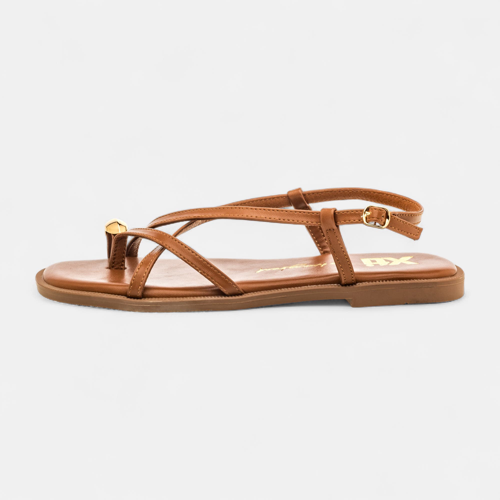 Nu-pieds Femme camel